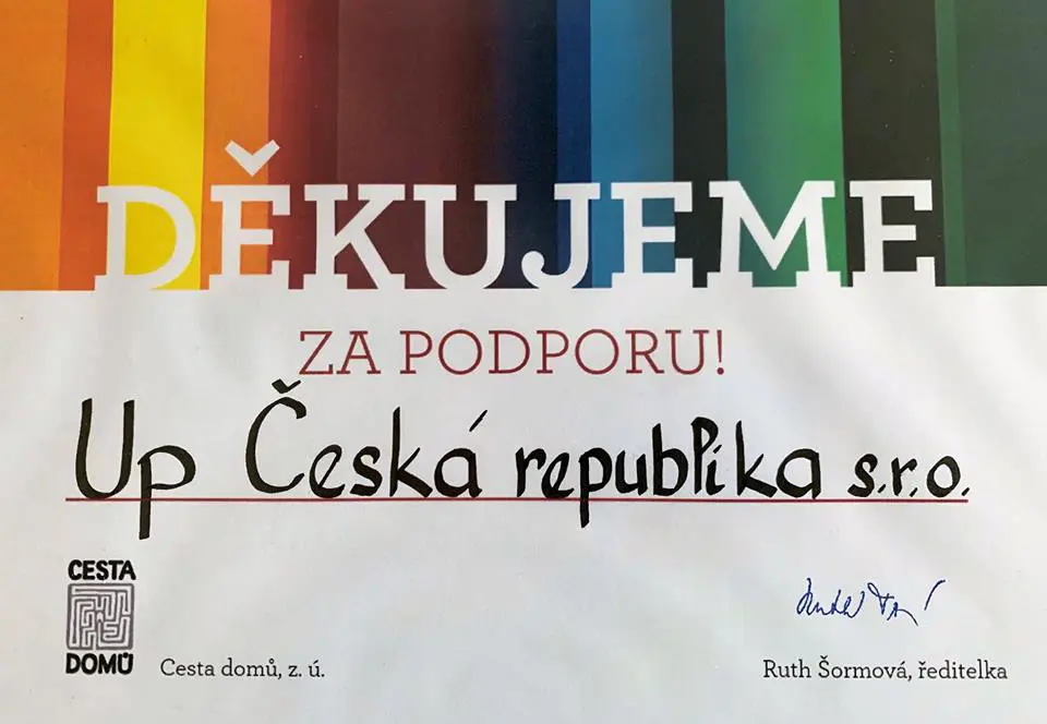 Podpora neziskové organizace Cesta domů