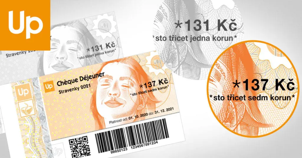 nová nominální hodnota stravenky pro rok 2021 je 137 Kč