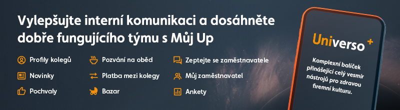 interní komunikaci s Můj Up