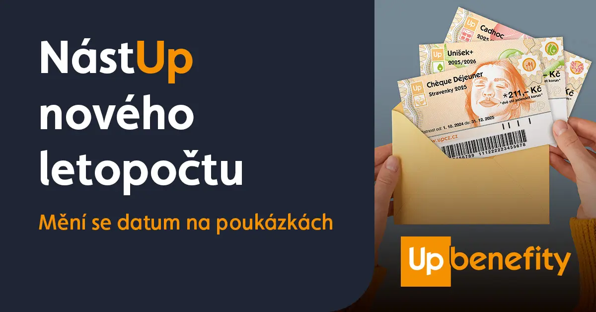 Nové Up papírové poukázky s letopočtem 2025