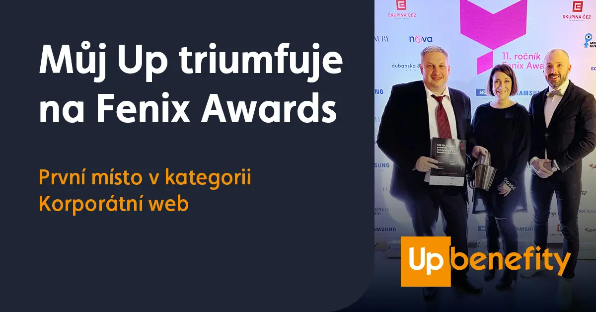 Můj Up triumfuje: 1. místo v Fenix Awards za nejlepší korporátní web