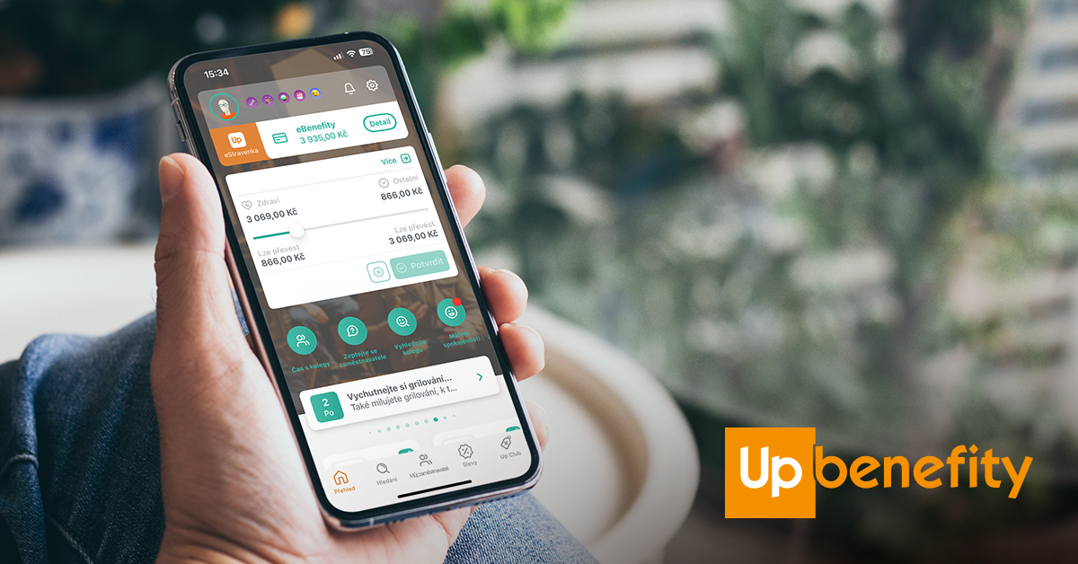 Buďte flexibilní při čerpání benefitů díky nové funkci v Můj Up