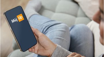 aplikace Můj Up na obrazovce mobilu