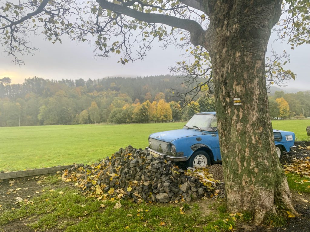 modré auto