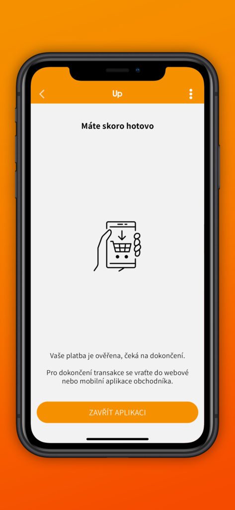obrazovka mobilu s Up Klíč 03